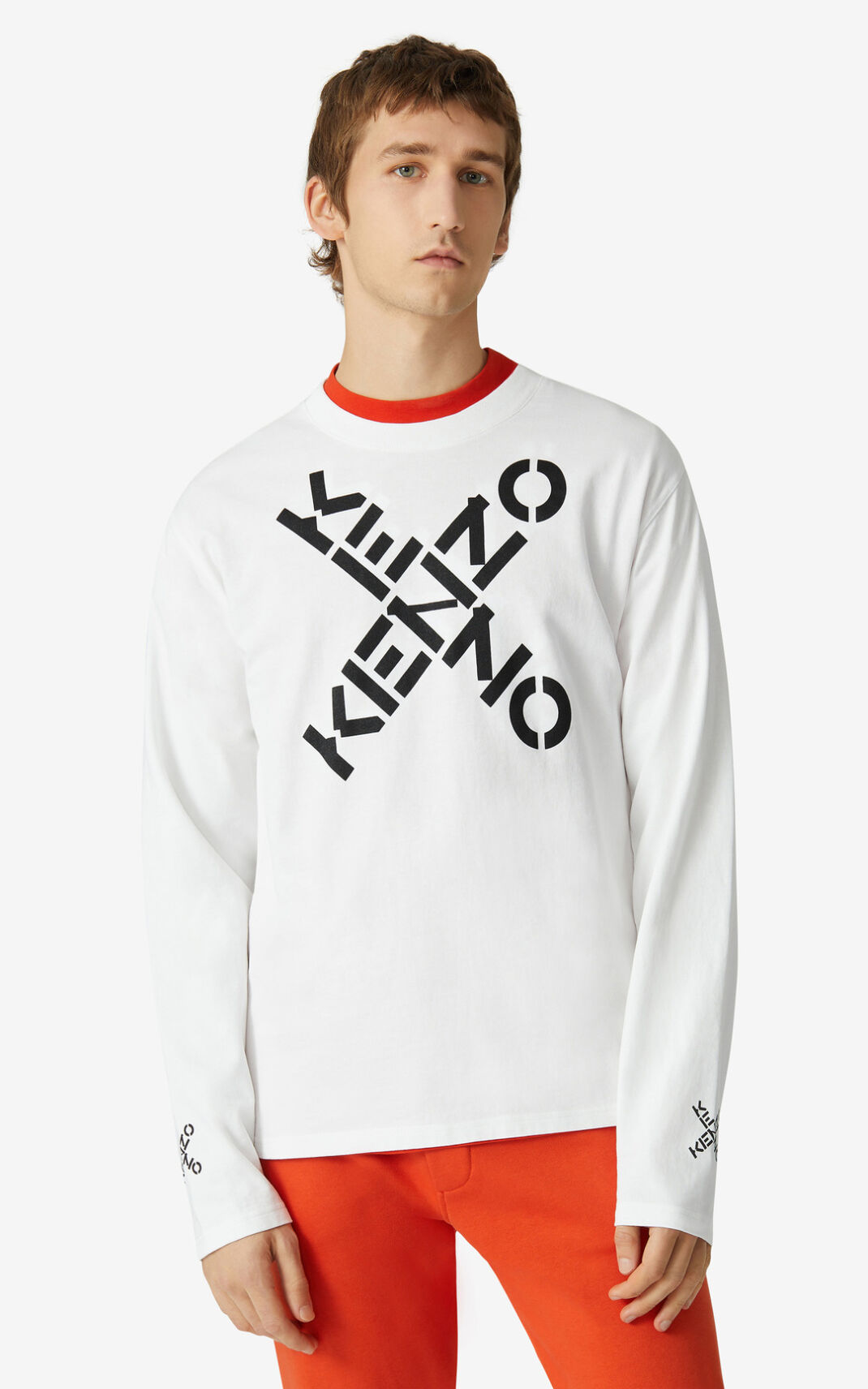 Camisetas Kenzo Sport Big X Hombre Blancas - SKU.5103923